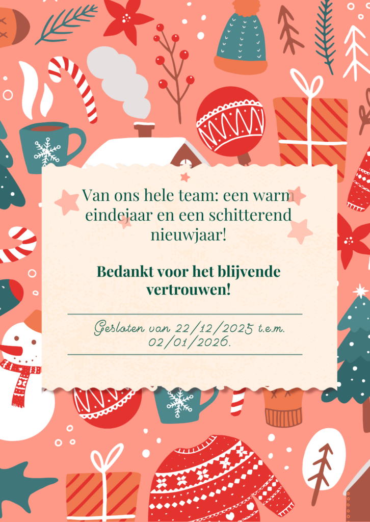 Eindejaarsperiode - sluiting